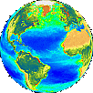 Image en pseudo-couleur de la TSM de la Terre